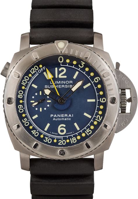 Panerai Luminor 1950 Pangaea Depth Gauge Blue Dial.